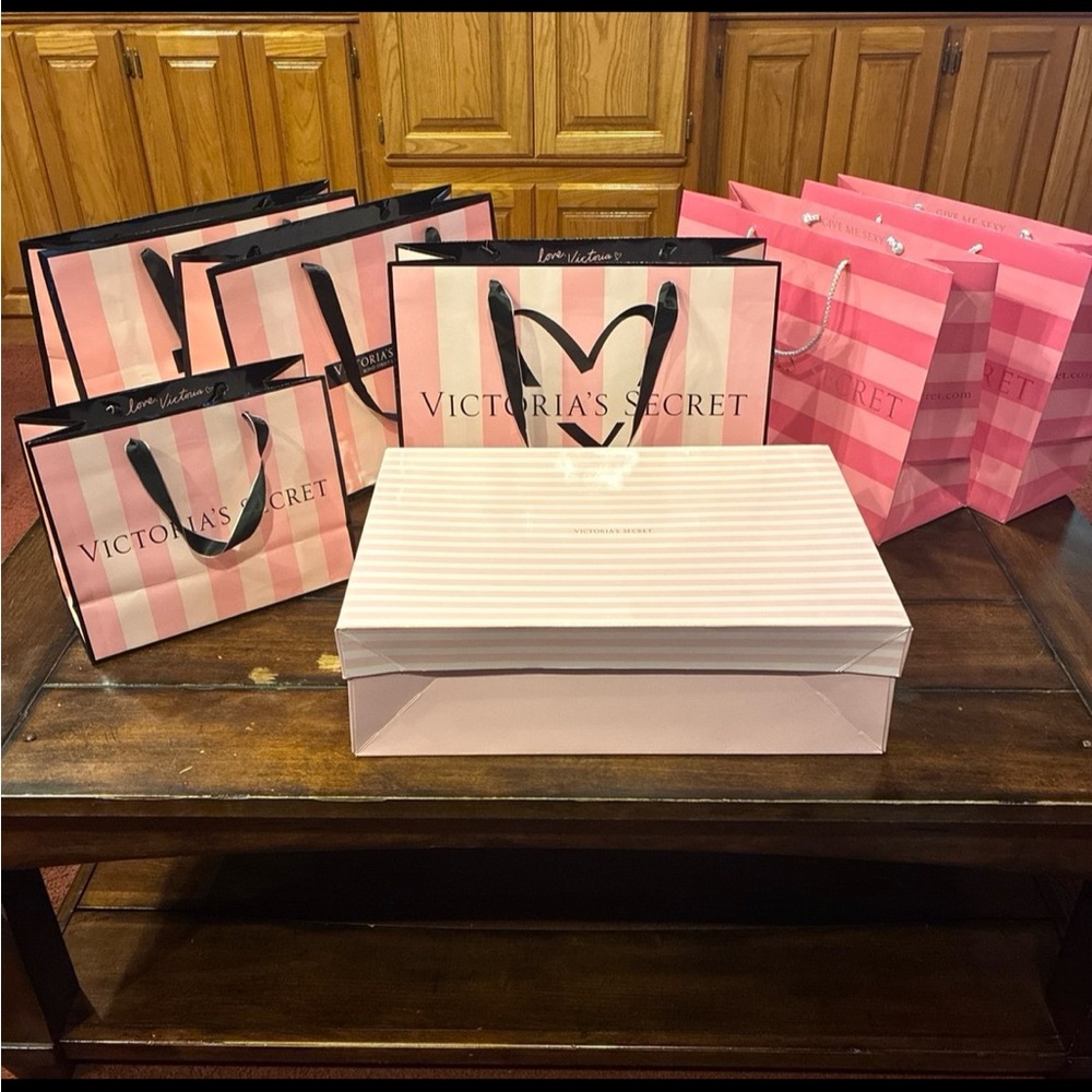 7 Victoria’s Secret Gift Bags and Boxes - Assorted